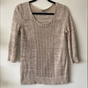 Old Navy Women's Beige Knit Sweater-S